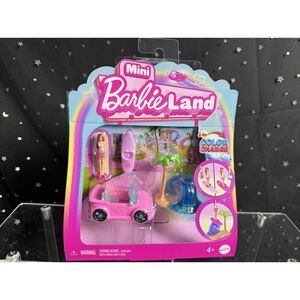 Mini BarbieLand Convertible Car Playset Mattel Barbie Vehicle Set New in Package